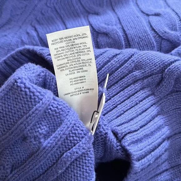 Purple cropped sweater - Picture 3 of 3